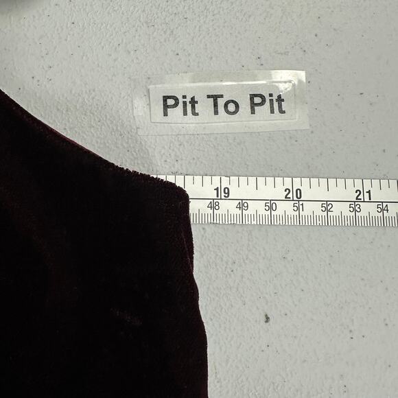 Mystree Women Top Size S Burnout Velvet High Neck Boho Whimsigoth Romantic Artsy - Picture 5 of 7